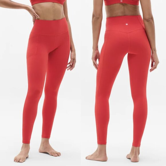 ATHLETA Salutation Stash High Rise Full Length Legging in Cardinal, size 1X - Picture 3 of 10